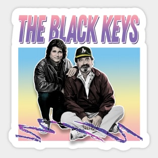 The Black Keys / Retro Style Aesthetic Meme Parody Design Sticker